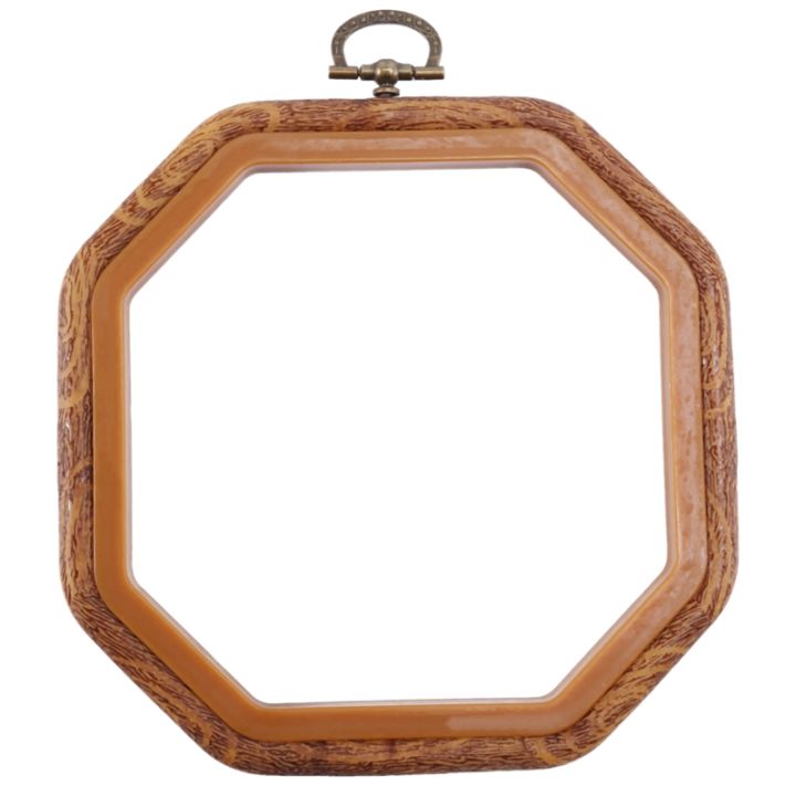 4PCS%20Octagon%20Embroidery%20Hoops%20Imitated%20Wood%20Cross%20Stitch%20Hoop%20Set%20Display%20Frame%20for%20Art%20Craft%20Handy%20Sewing%20and%20Hanging%20-%20Image%205