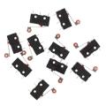 10 Pcs Mini Micro Limit Switch Roller Lever Arm SPDT Snap Action LOT.