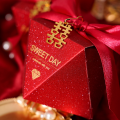 Glitter Candy Boxes Elegant -Shaped Wedding Gift Gift Boxes Sweet Boxes Red Party Favors for Wedding Birthday Party Event Favors Bridal Shower Party Souvenirs.