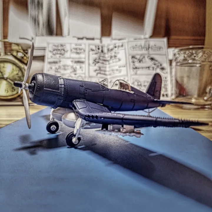 1/48%204D%20F4U%20Pirate%20Corsair%20Fighter%20Model%20Assemble%20Plane%20Model%20Airplane%20Aircraft%20Blocks%20Building%20Toys%20-%20Image%207