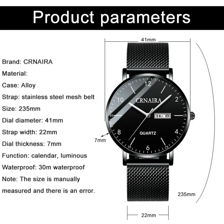 Crnaira%20Men%20Watch%20Stainless%20Steel%20Quartz%20Watches%20Calendar%20Luminous%20Waterproof%20Wristwatch%20-%20Image%203