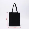 Wholesale 100pcs/lot Custom Print Logo Cheap Reusable Shopping Bags Plain White Black Cotton Canvas Tote Bag With Customized. 
