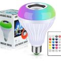 Smart Led Remote Control Bluetooth Speaker Music Bulb - AC 220V, RGB remote control Bluetooth music bulb lamp, Led Music Bulb With Bluetooth Speaker - Pin System 110 Ratings. 