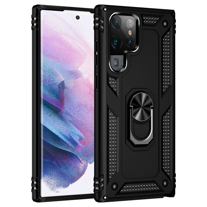 Vantime%20for%20Samsung%20Galaxy%20S22%20Ultra%205G%20Hard%20Case%20Hybrid%20Cover%20Stand%20Holder%20Casing%20-%20Image%205