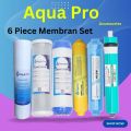 Water Filter for Water Purifier 06 Pieces Set (PP, GAC, CTO, RO Membrane, Mineral & Taste and Odor)  Heron Premium. 