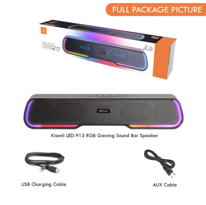 KISONLI%20LED-913%20RGB%20Bluetooth%20Wireless%20Speaker%20Portable%20With%20Super%20Bass.%20-%20Image%206