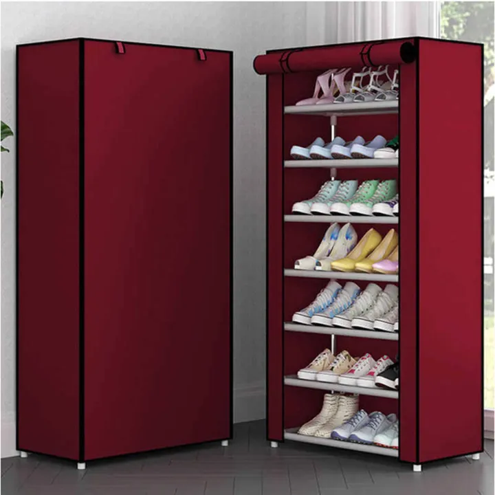 10%20Layer%20Folding%20Cloth%20Shoe%20Rack%20Stylish%20-%20Image%202