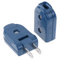 US American Plug 2 Pin Adjustable Male Power Plug Female Socket Outlet Adaptor.