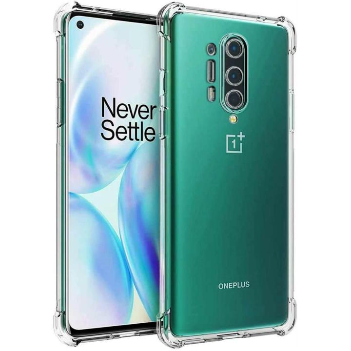 For OnePlus 8 Pro Camera Protection Premium Silicone Case Crystal Clear Soft TPU Ultra-Thin Transparent Flexible Protective Mobile Phone Back Cover