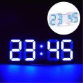 3D Led Digital Clock Electronic Table Clock Alarm Clock Wall Glowing Hanging Clocks - Clock. 