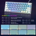 MageGee TS91 60% Mini Membrane USB Keyboard, 61 Key Wired RGB Backlit Gaming Office Computer Keyboard for Windows/Mac. 