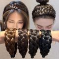 Wig Braided Headbands for Women Fishbone Wide Twist Hairbands Handmade Head Hoop Hair Bands Styling Headwear Accessories Gift. 