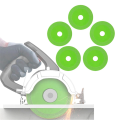 ARELENE Glass Cutting Disc, Diamond Saw Blade Cut Glass Cutting Disc Wheel,Cutting Discs Set for Rotary Tool Accessories (5PCS).