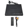 Mini HD DVD Player Built in PAL NTSC USB 2.0 Interface Remote Control Home CD Player with RCA Cable for TV 110‑240V UK Plug. 