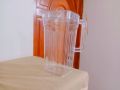 Crystal Plastic Water Jug - 2 Liter Square Shaped With Lid.  Plastic Crystal Clear Water Jug For your Home And Dining Table. C90D. 
