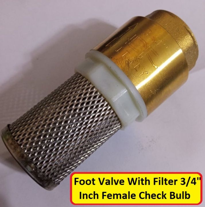 Foot%20Valve%20With%20Filter%203/4"%20Inch%20Female%20Check%20Bulb%20For%203/4"%20Inch%20Pipe%20Fitting%20Copper%20Body%20With%20Stainless%20Steel%20Net%20Filter%20For%20AC%20DC%20Waters%20Pump%20-%20Image%202