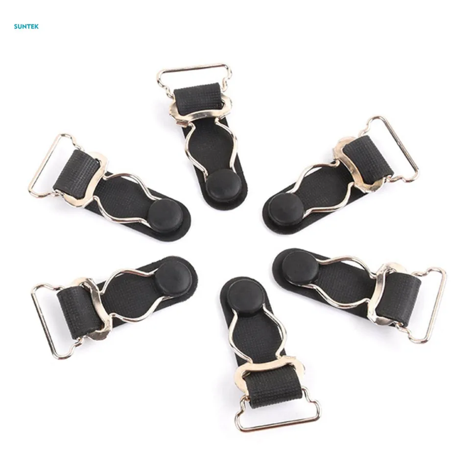 10 Pieces Garter Belt Fastener Clips, Multifunctional Corset Grips Garter