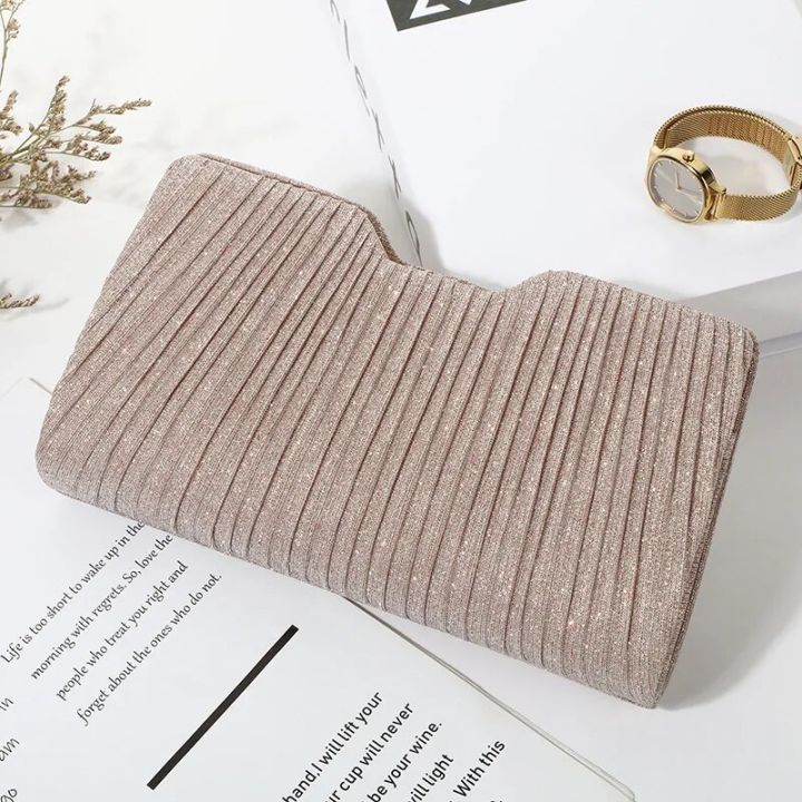 Stylish%20Premium%20dinner%20Party%20Bag%20Light%20Luxury%20Stripe%20Clutch%20bag%20Metal%20chain%20shoulder%20bag%20Simple%20underarm%20Party%20Evening%20dress%20bag%20-%20Image%202