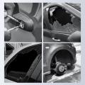 Car Dummy Alarm Warning Light Dashboard Solar Power LED Flashingl Security Light Anti Theft Device For Door Window Car Acessories.