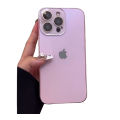 Premium Titanium Glass Pink Iphone Case Cover For Iphone 11,12,13,14,15 Pro & Pro Max Series.