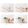 8 Pack Transparent Visible Desktop Multi Washi Masking Tape Dispenser,Tape Cutter,Roll Tape Holder.