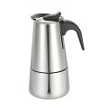 300ml 6-Cup Stainless Steel Espresso Percolator Coffee Stovetop Maker Mocha Pot for Use on Induction Cooker.