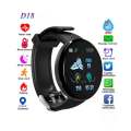 D18 Smartband IP68 Waterproof Heart Rate Monitor Fitness Tracker Watches. 