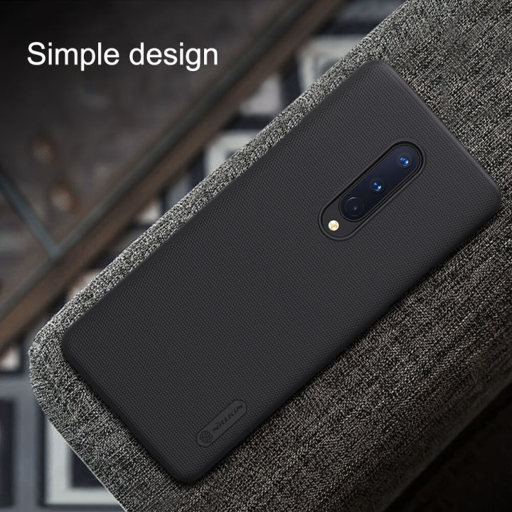 For%20OnePlus%208%20Nillkin%20Super%20Frosted%20Shield%20Hard%20PC%20Back%20Cover%20Salient%20Dot%20Design%20Premium%20Case%20-%20Image%203