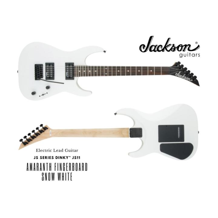 Jackson JS SERIES DINKY™ JS11, AMARANTH FINGERBOARD, SNOW WHITE