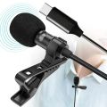 【Ready Stock+FREE Shipping+COD】USB C Portable Stereo Studio Mic KTV Karaoke 3.5mm Mini Microphone For Smart Phone Laptop PC Desktop Handheld Audio Microphone.