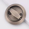 Stainless steel pull ring lock invisible door lock single and double-sided pull ring surface-mounted round handle [factory wholesale]. 