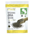 Organic Chia Seeds 12oz 340 gram by California Gold Nutrition SUPERFOODS. 