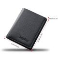 Fashion Pu Leather Zipper Short Wallet Purse Bag Minimalist Credit Card Holder Front Pocket Rfid Blocking Wallets For Men Gift. 