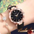 Women Casual Leather Ladies Watch Quartz Wrist Watch Starry Sky Female Clock reloj mujer relogio feminino. 