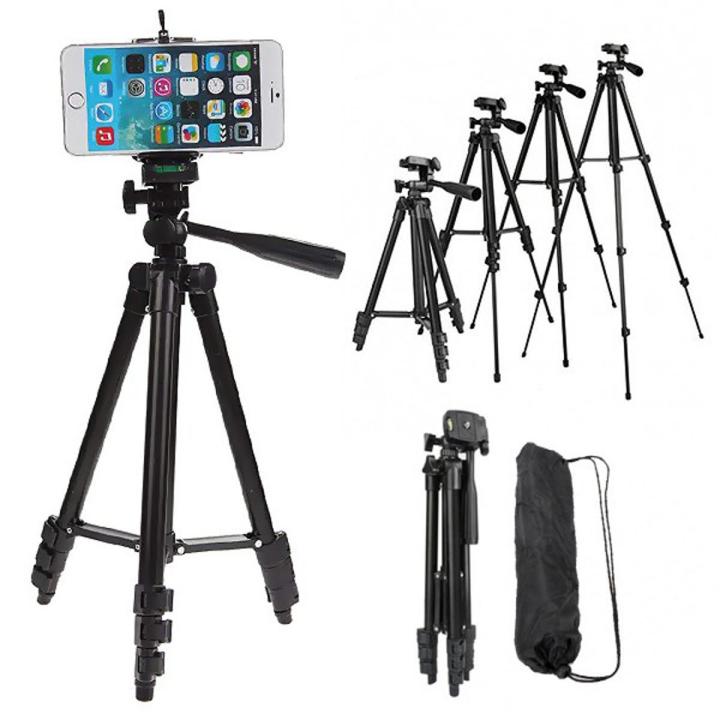 Foldable Camera & Mobile Tripod 3120 Stand with Mobile Clip Holder Bracket Perfect for Streaming and TikTok Videos Tech & Tune - Sale