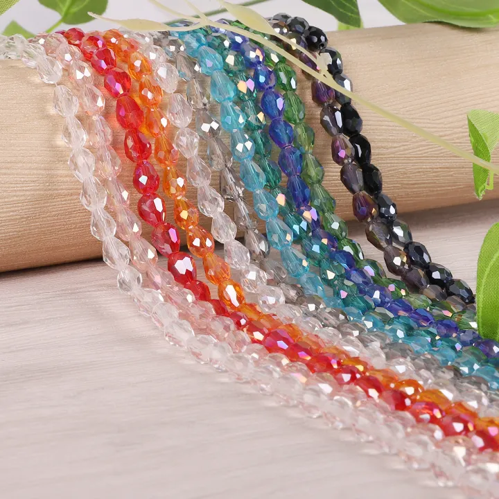 65-98Pcs%20Teardrop%20Austria%20Faceted%20Crystal%20Beads%20Glass%20Beads%20Loose%20Spacer%20Beads%20For%20Jewelry%20Making%20-%20Image%207