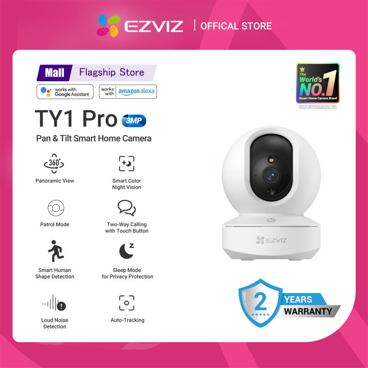 Ezviz%20TY1%20PRO%203MP%20360%C2%B0%20%20Indoor%20Pan%EF%BC%86Tilt%20Color%20Night%20Vision%20Wi-Fi%20%20Security%20Camera%20Support%20Two%20Way%20Talk%20-%20Image%202