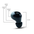 Digital Rechargeable Both Ear Wireless Finger Touch Both ear Mini CIC Hearing Aid Machine for Deaf (Black). 