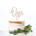 One First Birthday Cake Topper DIY Baking Supplies Wood Letter Cake Decoration Tools Dessert Party Decor Birthday Favor. 