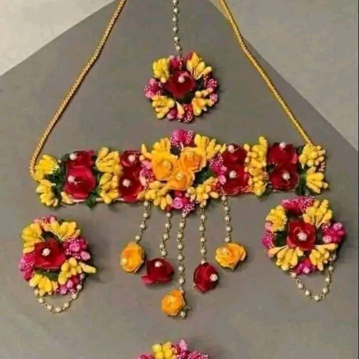 Artificial%20flower%20jewellery%20holud%20ornaments%20-%20Image%202