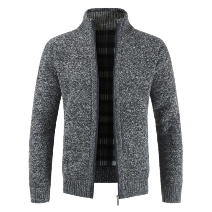 Mens%20Autumn%20Solid%20Color%20Knitted%20Sweater%20Jackets%20Cardigan%20Coats%20Man%20Clothing%20Casual%20Black%20Zip%20Up%20Sweaters%20Blusa%20De%20Frio%20Masculino%20-%20Image%204