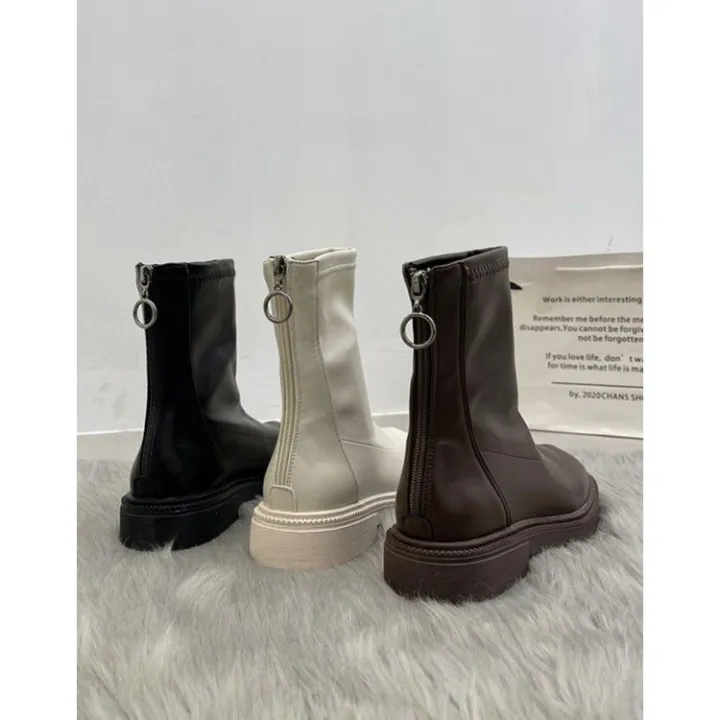 Martin%20Booties%20Female2022Autumn%20New%20Thin%20Boots%20Chelsea%20Autumn%20Mid-Calf%20British%20Style%20Retro%20Skinny%20Boots%20-%20Image%207