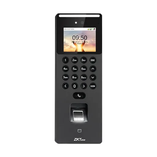 ZKTeco SenseFace 2A Facial Recognition & Multi-Biometric Access Control Terminal with Video Intercom Capability with Adapter