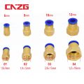 PCF Pneumatic Quick Connector Air fitting 1/8" 3/8" 1/2" 1/4 BSP Female Thread For Pipe 4mm 6mm 8mm 10mm 12mm.