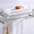 Bathroom Towel Holder Bathroom Organizer Stainless Steel Wall-mounted Towel Rack Home Hotel Wall Shelf Hardware Accessory. 