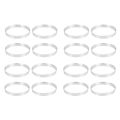 16 x Universal Aluminum Hub Ring Wheel Spacer Set 74.1mm O/D 72.6mm I/D. 