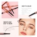 LAMEILA Ultra-thin Head Eyebrow Pencil Black Brown Matte Waterproof Lasting Contouring Eye Brow Pen with Brush Makeup Cosmetics.