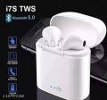 i7S TWS Double Dual Mini Wireless 4.1 Bluetooth Earphone With  - White - Bluetooth Headphone - Air Buds - Tws - Bluetooth Headphone. 