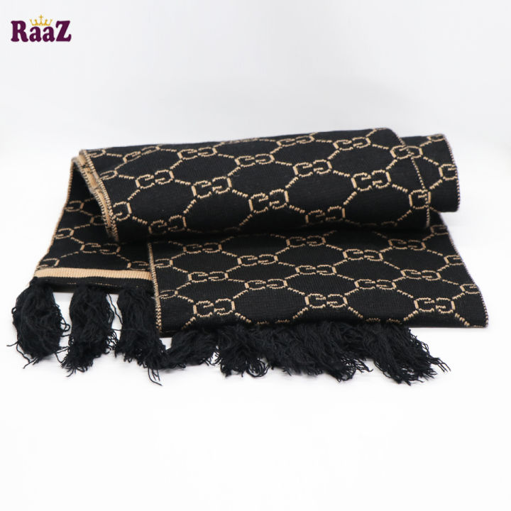 Black%20And%20Brown%20Woolen%20Scarf,%20Soft%20Muffler%20Stylish%20Fashion%20Scarf%20For%20Men%20And%20Women%20-%20Image%203