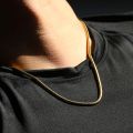 Stainless Steel Snake Chain Necklace For Men. 